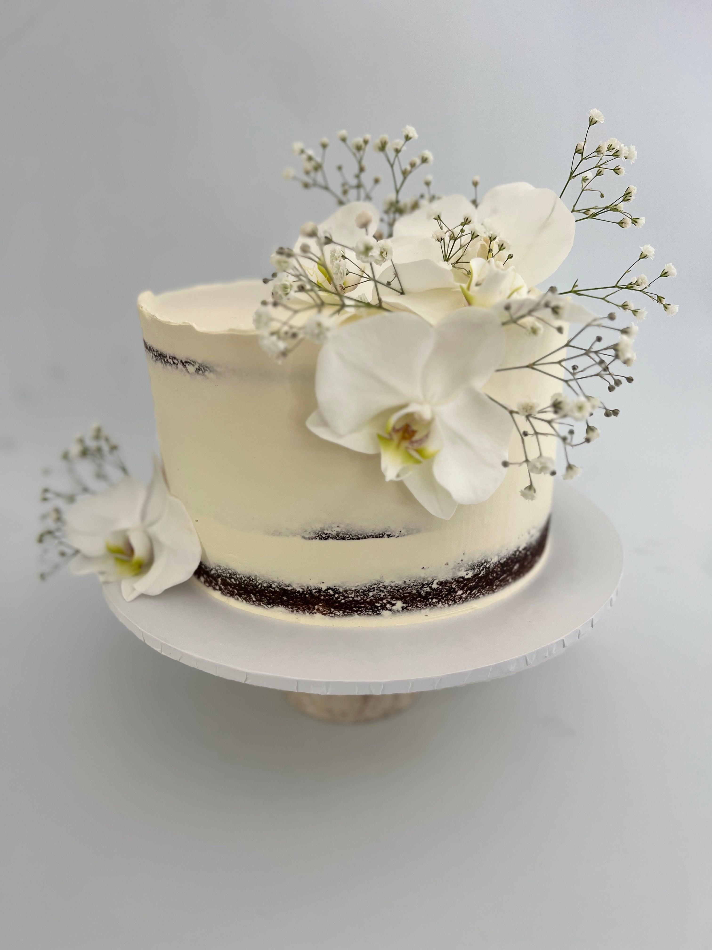 1 Tier Wedding Cake – Mutiara Figs
